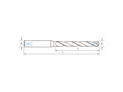 VHM-Bohrreibahle Ø 12,02 mm IK 140° 5xD Z=2 spiralgenutet P/K